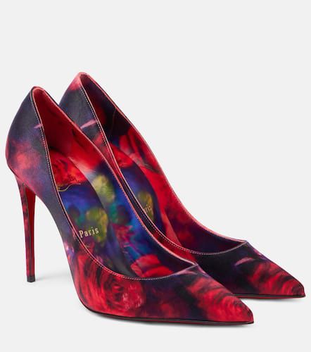 Escarpins Kate 100 en crêpe de satin à fleurs - Christian Louboutin - Modalova