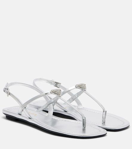 Prada Sandales en cuir métallisé - Prada - Modalova