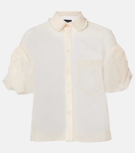 Blouse raccourcie en tulle - Simone Rocha - Modalova