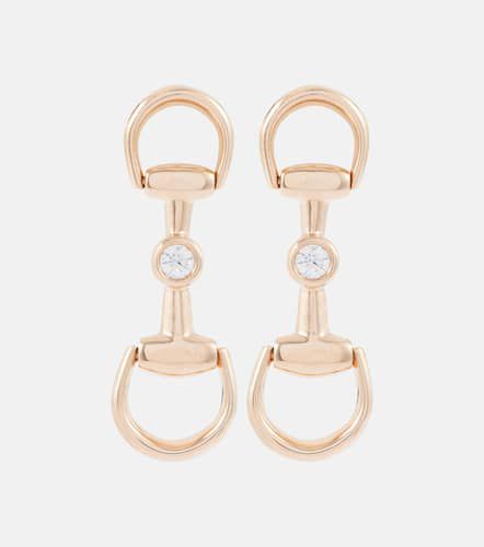 Boucles d'oreilles Horsebit en or 18 ct et diamants - Gucci - Modalova