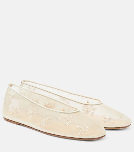 Ballerines brodées en résille - Magda Butrym - Modalova