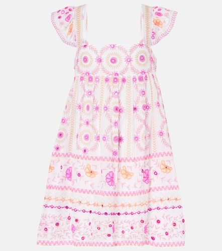 Robe en coton à imprimé et broderies - Juliet Dunn - Modalova