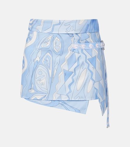 Mini-jupe portefeuille Angoli en coton à imprimé - Pucci - Modalova