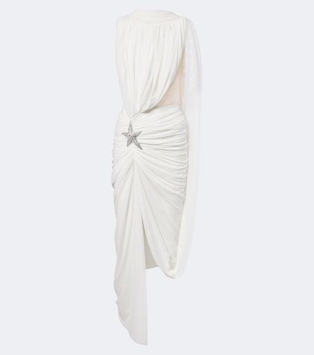Robe midi asymétrique à ornements - David Koma - Modalova