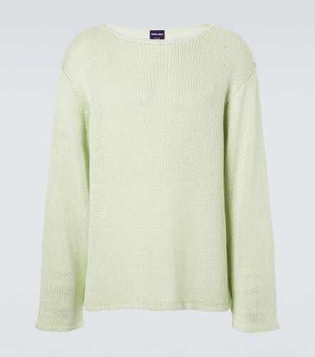 Pull en lin et cachemire mélangés - Giorgio Armani - Modalova