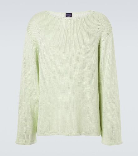 Pull en lin et cachemire mélangés - Giorgio Armani - Modalova