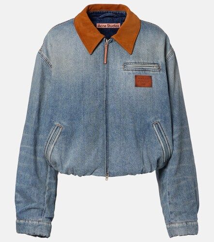 Veste blouson Okra en jean et daim - Acne Studios - Modalova