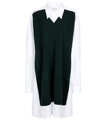 Robe chemise en coton et laine - Maison Margiela - Modalova