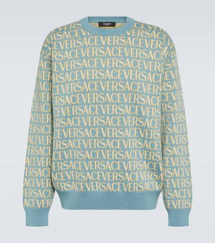 Versace Pull en coton à logo - Versace - Modalova