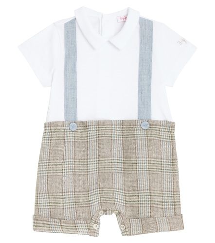 Bébé – Combi-short en coton à carreaux - Il Gufo - Modalova