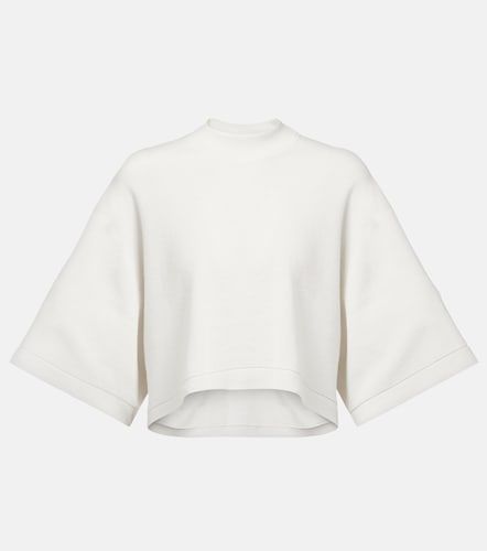 Alaïa T-shirt raccourci en coton et laine mélangés - Alaia - Modalova