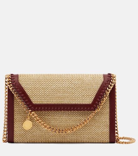 Portefeuille à chaîne Falabella effet raphia - Stella McCartney - Modalova
