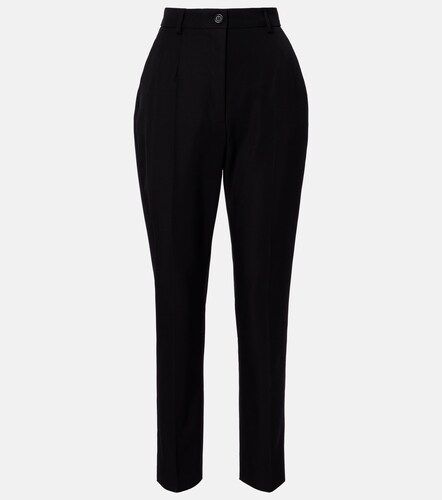Pantalon tapered en laine vierge - Dolce&Gabbana - Modalova