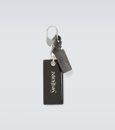 Porte-clés en cuir à logo - Saint Laurent - Modalova
