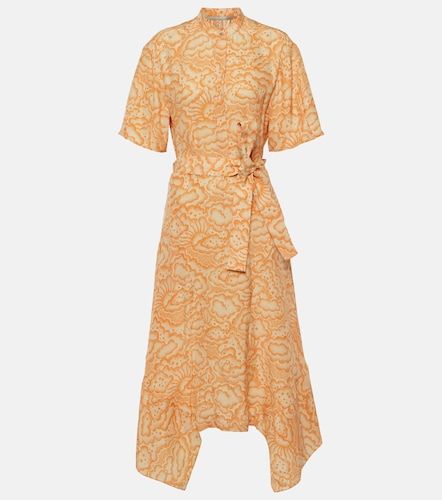 Robe asymétrique en soie imprimée - Stella McCartney - Modalova