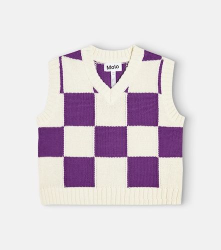 Gilet Gitta en coton à carreaux - Molo - Modalova