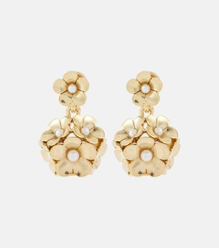 Boucles d’oreilles clip à fleurs - Oscar de la Renta - Modalova