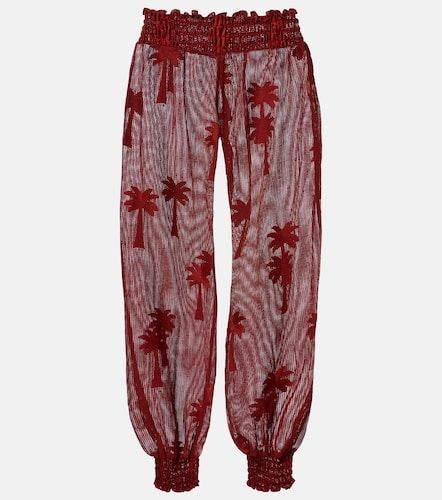 Pantalon ballon en coton mélangé à broderie - Johanna Ortiz - Modalova