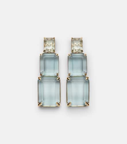 Boucles d'oreilles Arithmetic Composition en or 14 ct et topazes - Mateo - Modalova