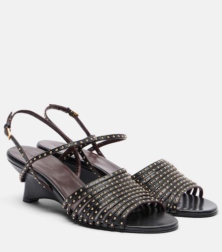 Sandales compensées Drew en cuir à clous - Khaite - Modalova