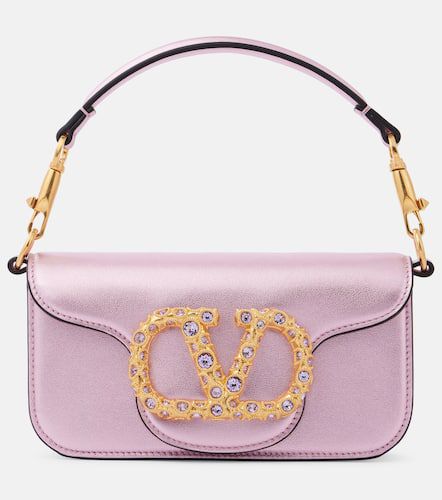 Sac Locò Small en cuir métallisé - Valentino Garavani - Modalova