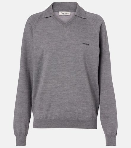 Miu Miu Polo en laine vierge - Miu Miu - Modalova