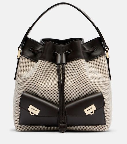 Sac seau Harley Mini en toile - Ferragamo - Modalova