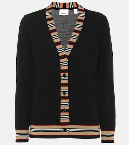 Cardigan Icon Stripe en laine - Burberry - Modalova