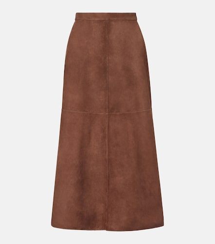 S Max Mara Jupe midi en daim - 'S Max Mara - Modalova