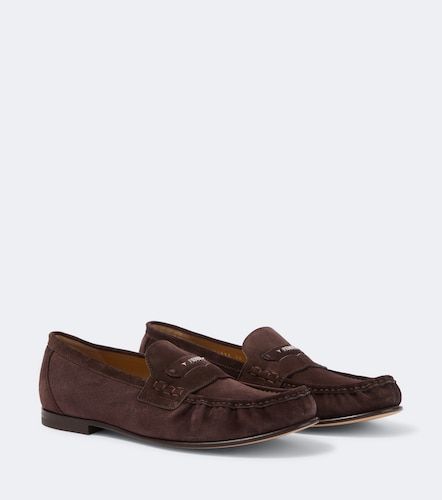 Fendi Mocassins Scrunch en daim - Fendi - Modalova