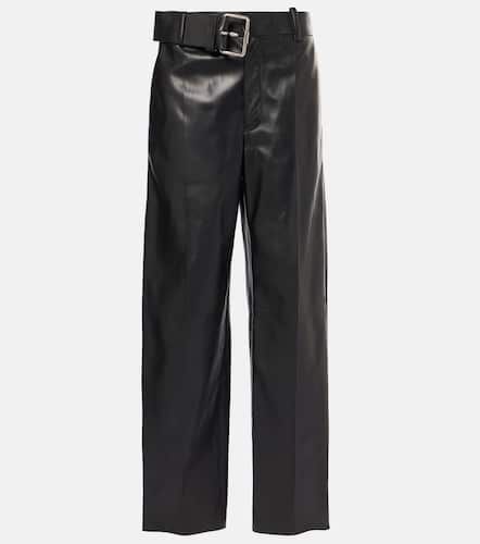 Loewe Pantalon droit en cuir - Loewe - Modalova