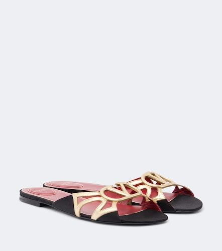 Mules Wonderweb VLogo en cuir - Valentino Garavani - Modalova