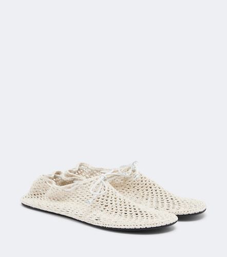 Ballerines Mandala en crochet et cuir - Christen - Modalova