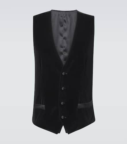 Gilet de costume en velours - Dolce&Gabbana - Modalova