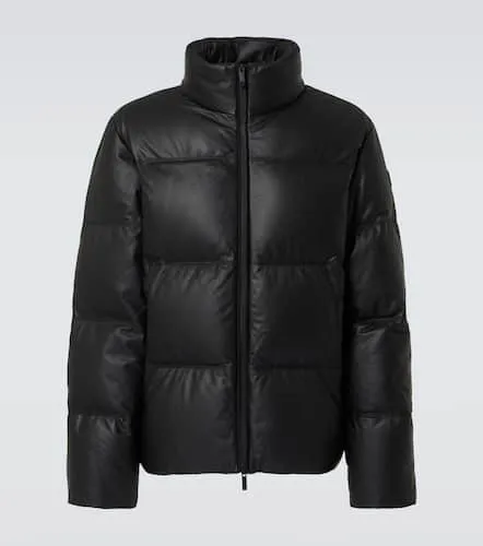 Veste doudoune Ligont en cuir - Moncler - Modalova