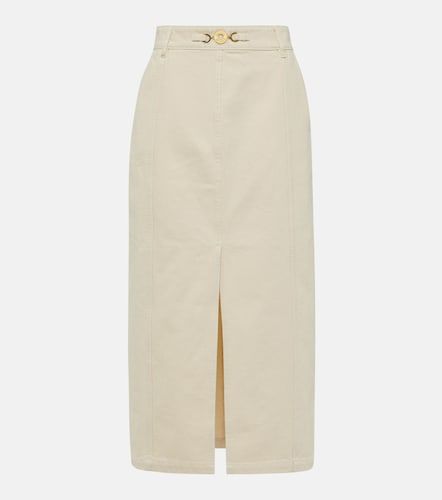 Jupe longue taille haute en denim - Patou - Modalova