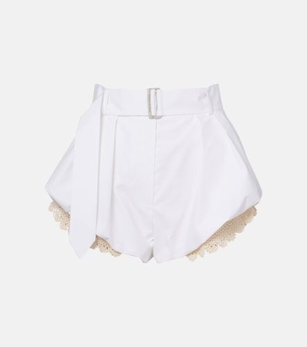 Short en coton mélangé et crochet - Magda Butrym - Modalova