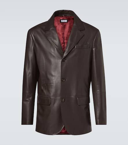 Brunello Cucinelli Blazer en cuir - Brunello Cucinelli - Modalova