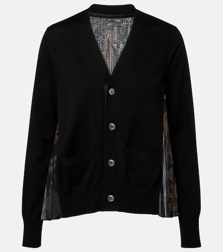 Sacai Cardigan en tulle de coton - Sacai - Modalova
