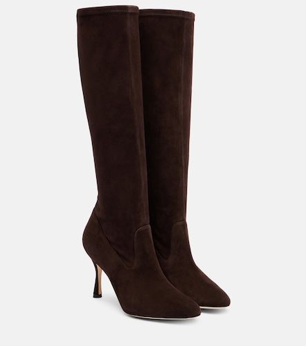 Bottes Myconia en daim - Manolo Blahnik - Modalova