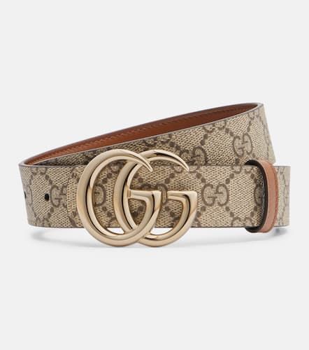 Ceinture rversible GG Marmont en toile - Gucci - Modalova