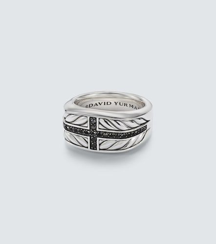 Bague Chevron en argent sterling et diamants - David Yurman - Modalova