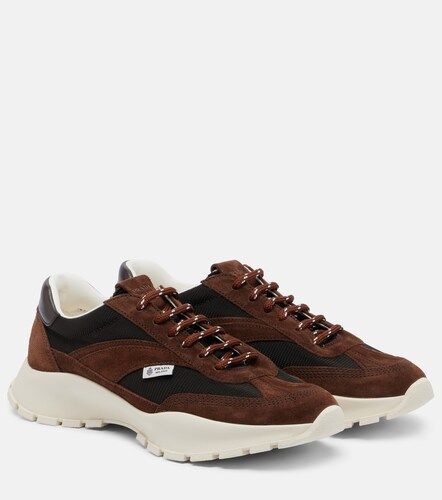 Prada Baskets en daim et tissu - Prada - Modalova