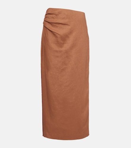 SIR Jupe midi asymétrique en lin - SIR - Modalova