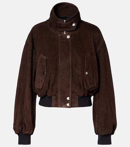Veste bomber Briar en daim - Nour Hammour - Modalova