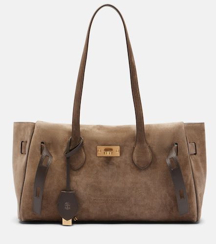 Sac Medium en daim - Brunello Cucinelli - Modalova