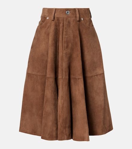 Ami Paris Jupe midi en daim - Ami Paris - Modalova