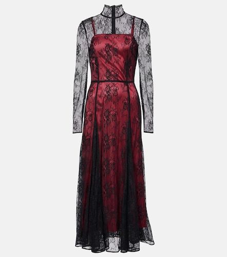 Robe midi en dentelle à fleurs - Dolce&Gabbana - Modalova