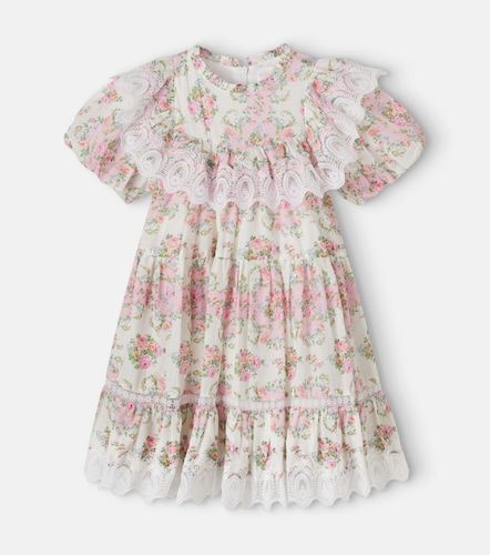 Robe en coton et dentelle à fleurs - Petite Amalie - Modalova