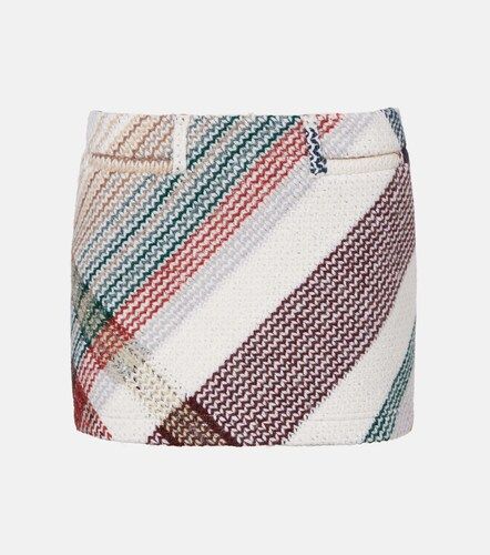 Mini-jupe Zigzag en laine et coton mélangés - Missoni - Modalova